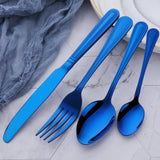 Buyer Star Bulk Sale 304 Stainless Steel Blue Color Cutlery for Wedding Party