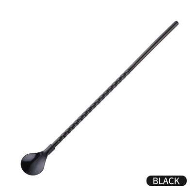 Unique Design Colorful Stainless Steel Sprial Pipette Spoon