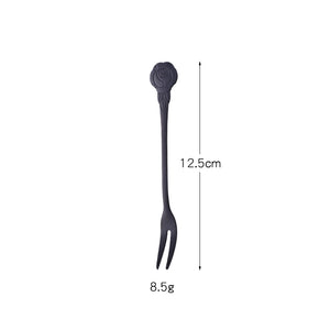 Premium Forks Gift Set for Dessert Cake Fruit Salad Fork Stainless Steel Metal Small Tasting Pastry Forks Mirror Polished