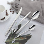 304 Stainless Steel Stylus Tableware Sets Silver Mirror Polish for Wedding Restaurant