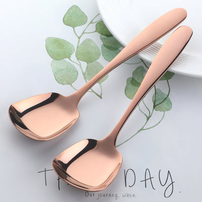 New Design Flat Spoon Smooth Edge Mirror Polishing for Party Wedding