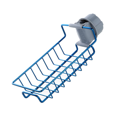 Stainless Steel Sponge Holder for Kitchen Sink Hanging Drain Rack, Soap, Brush, Towel Storage Rack Faucet Storage Rack