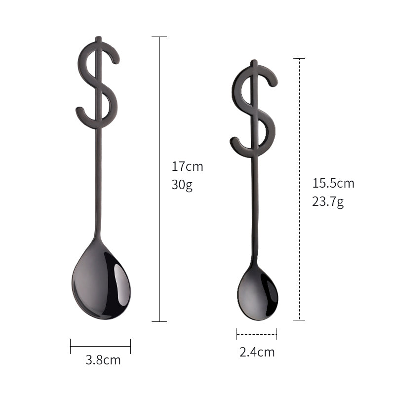 High Quality Creative USD Stainless Steel 304 Ice Cream Tea Coffee Spoons