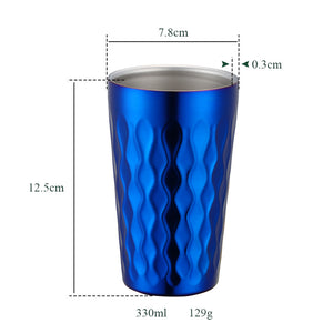 Custom Logo Drinking Heat Bottle Water Cup Scald Proof Stainless Steel Coffee Mug