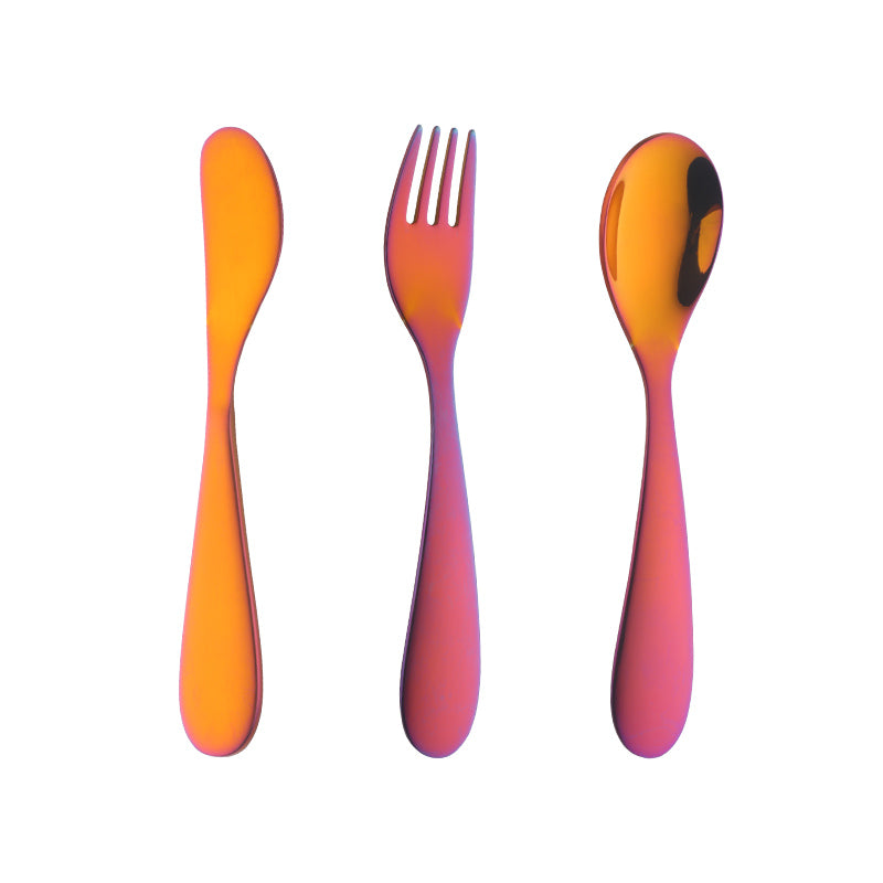 Toddler Kids Silverware Flatware Set, Preschooler Eating Utensils, Spoons Forks Butter Knives, Dishwasher Safe
