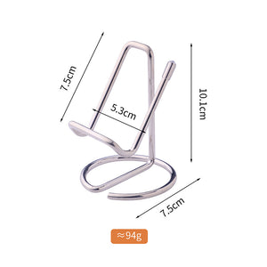 Hot Sales Christmas Day Portable Phone Stand Silicone Anti-slip Stainless Steel Mobile Phone Holders for All Phones