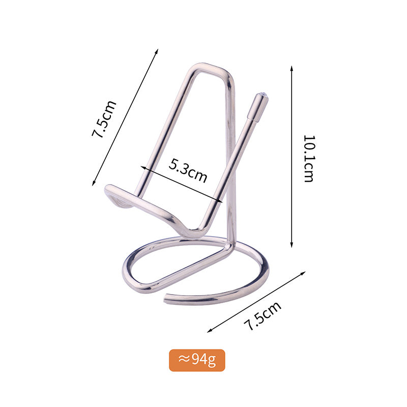 Hot Sales Christmas Day Portable Phone Stand Silicone Anti-slip Stainless Steel Mobile Phone Holders for All Phones