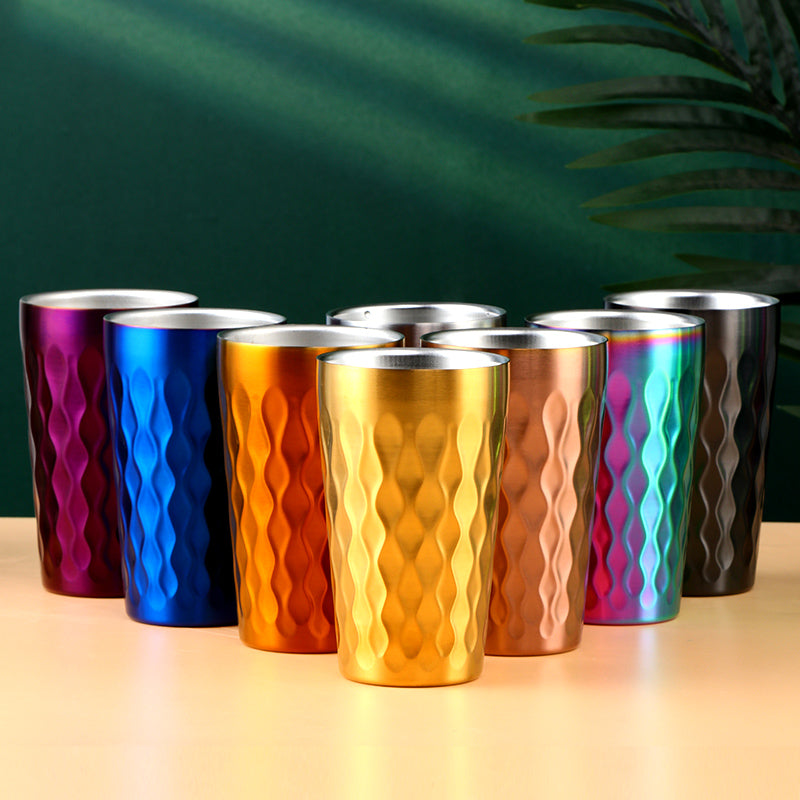 Custom Logo Drinking Heat Bottle Water Cup Scald Proof Stainless Steel Coffee Mug
