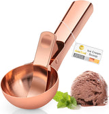 Premium Ice Cream Scoop with Trigger Ice Cream Scooper Stainless Steel, Heavy Duty Metal Icecream Scoop Spoon Dishwasher Safe