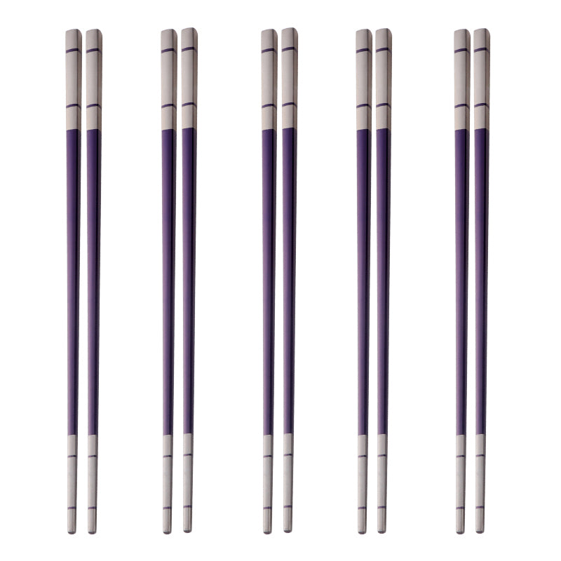 Stainless Steel Chopsticks Reusable Chopsticks Dishwasher Safe Non-Slip Stainless Chop Sticks