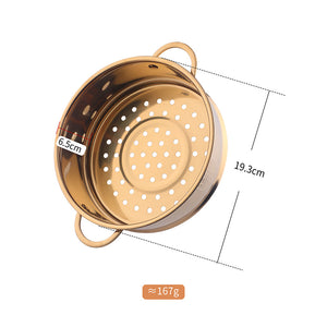 Stainless Steel Steamer with Handles Non Stick, Non Toxic Coating Steam Veggies, Seafood