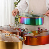 Custom Logos 4 Pieces New Chef OEM Kitchen Colorful Stainless Cooking Pot Cookware Set