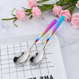 Exquisite Coffee Spoon Smooth Edge European Style Have More Color to Choose