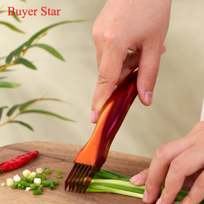 Buyerstar Kitchen gadget set Onion Knife Cutter Shredded Garlic Multi Vegetable Tools