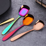 Factory Wholesale Cheap Price Flat Tableware Spoon Black Color Cutlery Sets