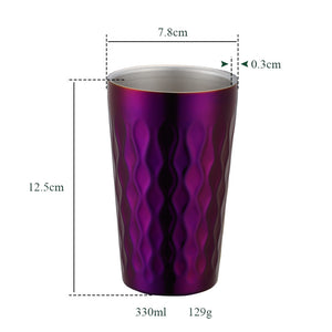 Custom Logo Drinking Heat Bottle Water Cup Scald Proof Stainless Steel Coffee Mug