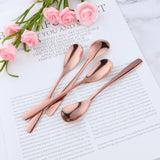 Exquisite Coffee Spoon Smooth Edge European Style Have More Color to Choose