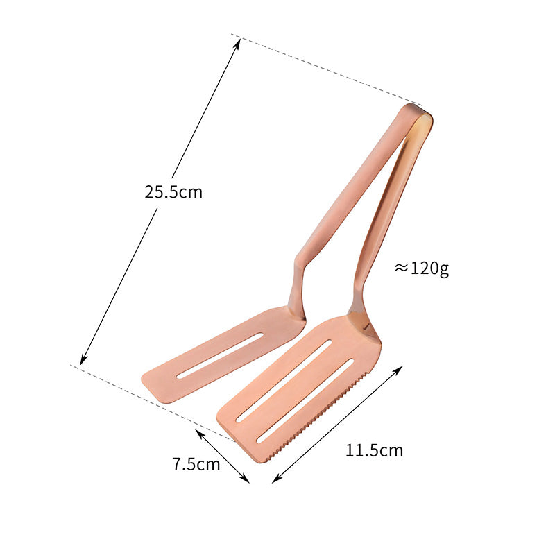 Colorful Design 304 Stainless Steel Toothed Steak Clip Mirror Polishing