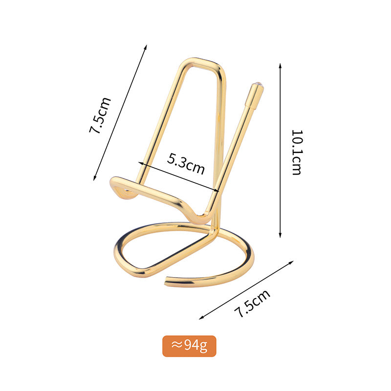 Hot Sales Christmas Day Portable Phone Stand Silicone Anti-slip Stainless Steel Mobile Phone Holders for All Phones
