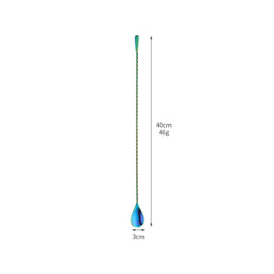 Buyer Star Bar Spoon Cocktail Mixing Stirrers for Drink Cocktail Spoon Long Handle Bar Spoon Cocktail Stirring Spoon for Shaker Tall Cups
