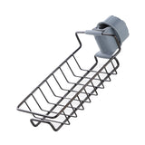 Stainless Steel Sponge Holder for Kitchen Sink Hanging Drain Rack, Soap, Brush, Towel Storage Rack Faucet Storage Rack