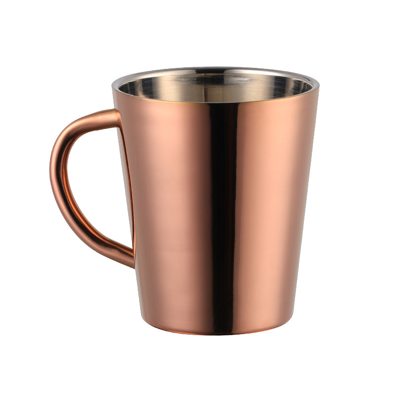 Buyer star Stainless steel water cup double layer milk Coffee cup Beer Mug Drinking Serving Tools