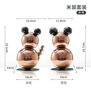Cute Mouse Sculpture for Living Room Decor, Birthday Party Supplies Gift for Home Decoration