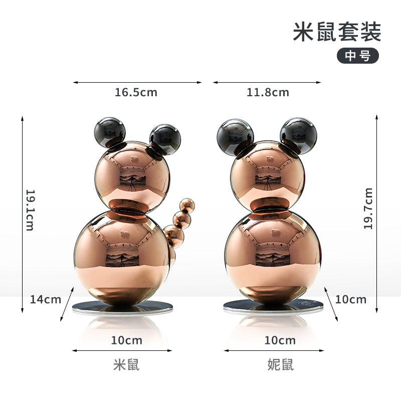Cute Mouse Sculpture for Living Room Decor, Birthday Party Supplies Gift for Home Decoration