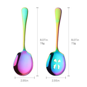 BUYERSTAR High quality big spoon Stainless Steel Flatware slotted public spoon