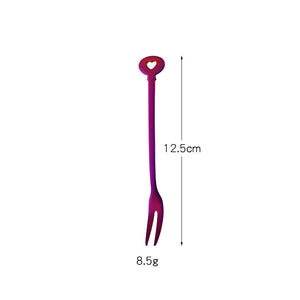 Premium Forks Gift Set for Dessert Cake Fruit Salad Fork Stainless Steel Metal Small Tasting Pastry Forks Mirror Polished