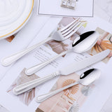 Buyer Star Wholesale Cheap Price 304 Stainless Steel Metal Dinnerware Silver Cutlery Sets