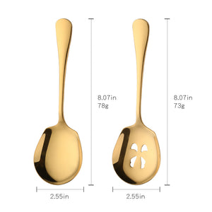 BUYERSTAR High quality big spoon Stainless Steel Flatware slotted public spoon