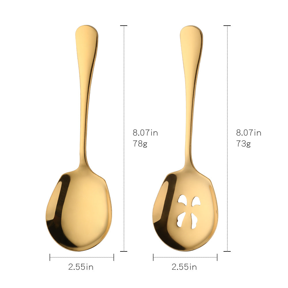 BUYERSTAR High quality big spoon Stainless Steel Flatware slotted public spoon
