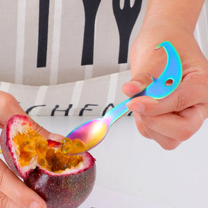 Fruit Cutting Knife Stainless Steel Multifunctional Passion Fruit Spoon Fruit Divider Kitchen Household
