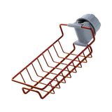 Stainless Steel Sponge Holder for Kitchen Sink Hanging Drain Rack, Soap, Brush, Towel Storage Rack Faucet Storage Rack