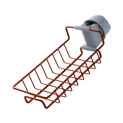 Stainless Steel Sponge Holder for Kitchen Sink Hanging Drain Rack, Soap, Brush, Towel Storage Rack Faucet Storage Rack