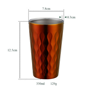 Custom Logo Drinking Heat Bottle Water Cup Scald Proof Stainless Steel Coffee Mug