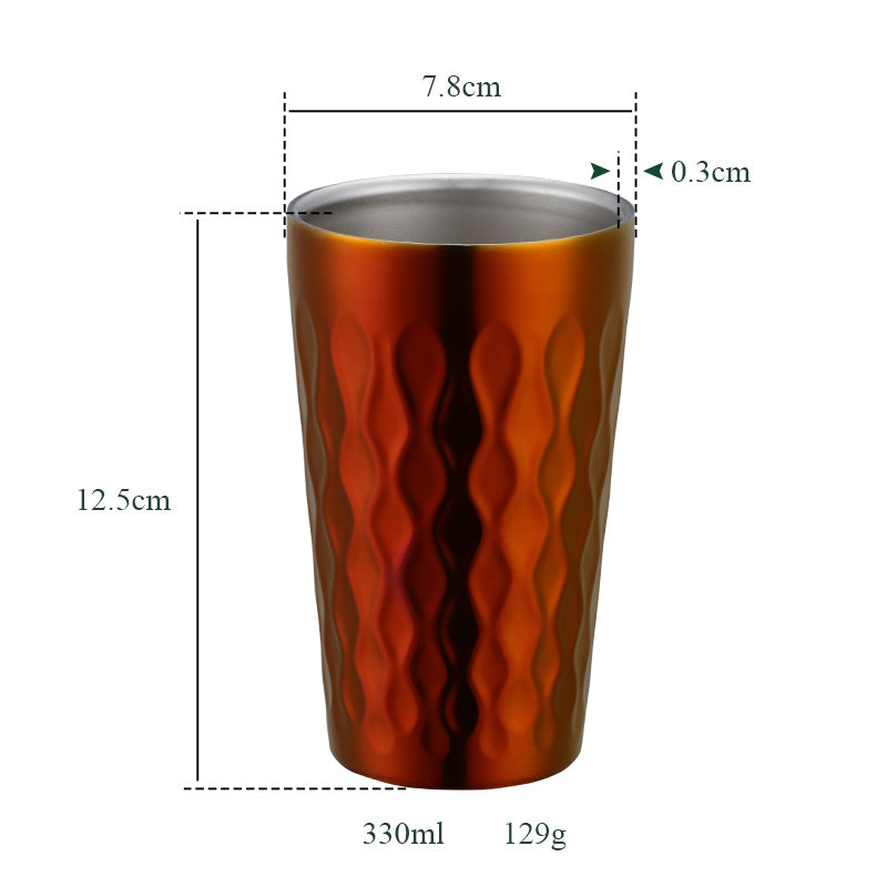 Custom Logo Drinking Heat Bottle Water Cup Scald Proof Stainless Steel Coffee Mug