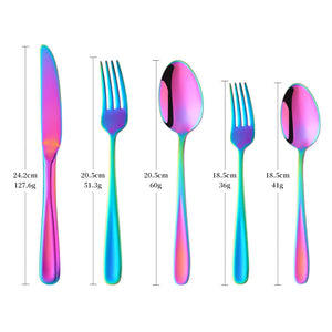 Factory Wholesale Stainless Flatware Set Rose Gold Kitchen Hotel Party Cutlery Set