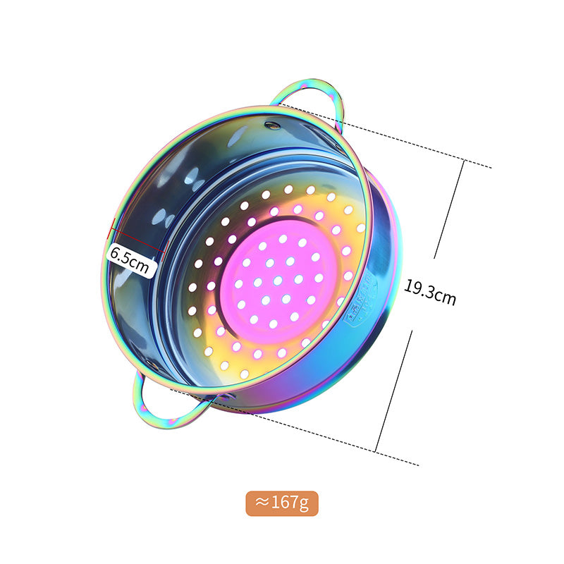 Stainless Steel Steamer with Handles Non Stick, Non Toxic Coating Steam Veggies, Seafood