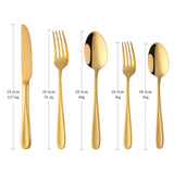 Buyer Star Bulk Gold Stainless Flatware Set Mirror Polish Hotel Party Cutlery Set