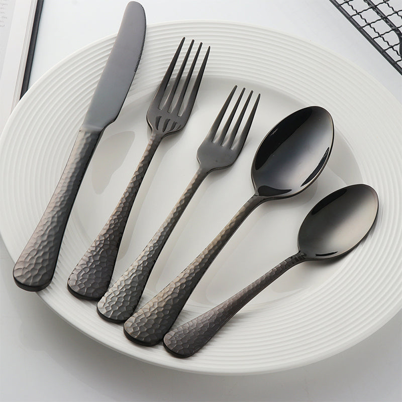 Buyer Star Bulk Sliver Stainless Flatware Set Mirror Polish Kitchen Hotel Party Cutlery Set