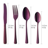 Buyer Star 304 Stainless Steel Purple Color Tableware Sets for Wedding Restaurant Party