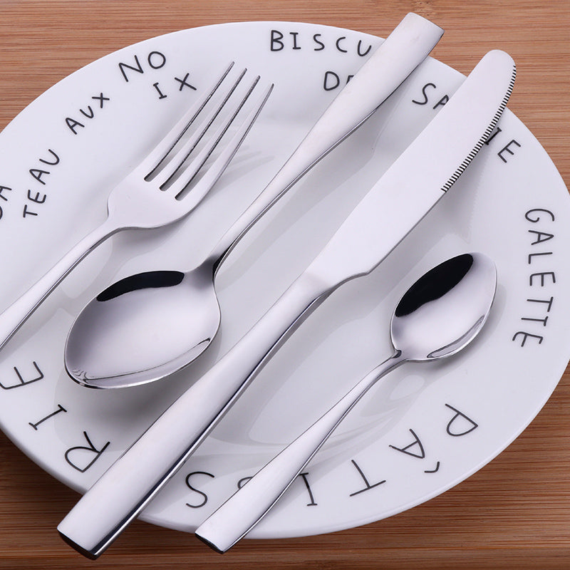 Amazon Hot Sale Stainless Steel Cutlery Set Mirror Polished for Restaurant