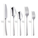 Hot Sale Tableware Sets Silver 304 Stainless Steel for Restaurant