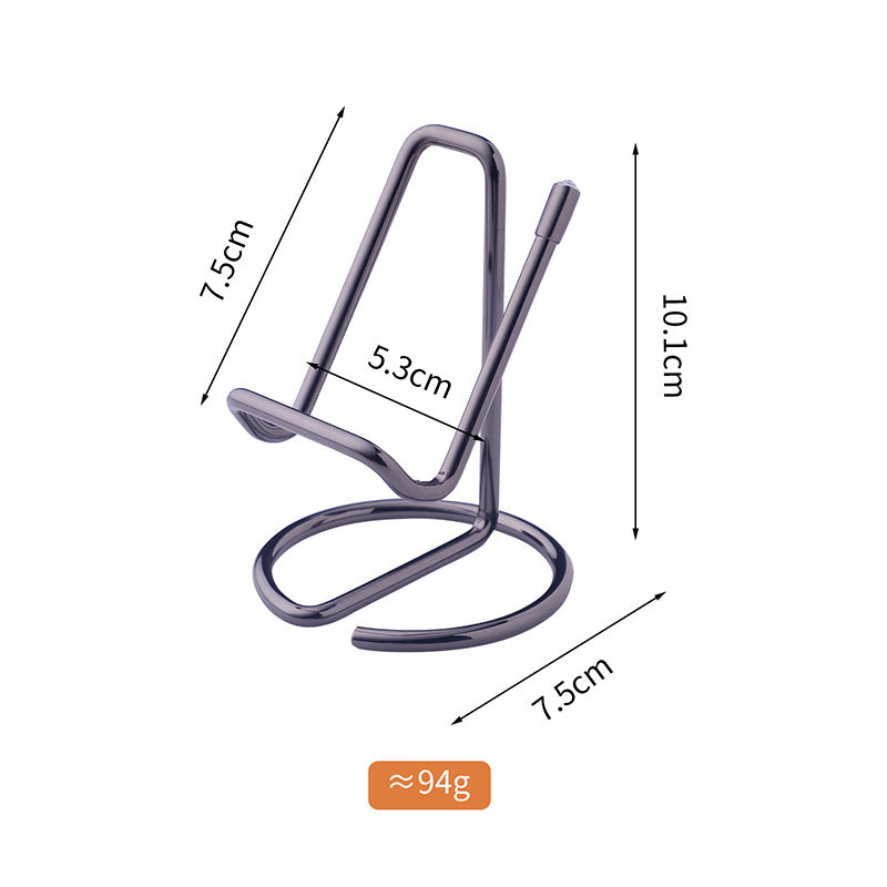 Hot Sales Christmas Day Portable Phone Stand Silicone Anti-slip Stainless Steel Mobile Phone Holders for All Phones