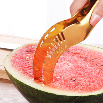 Watermelon Slicer Cutter Knife Watermelon Cutter Stainless Steel Knife Corer Fruit Tool