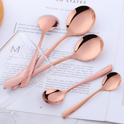 New Design Fish Tail Spoon 304 Stainless Steel Metal Cutlery Mirror Polished