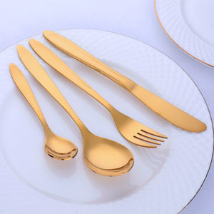 Buyer Star Restaurant Supplies Cheap Tableware Spoons Forks Knife Stainless Steel Flatware Set