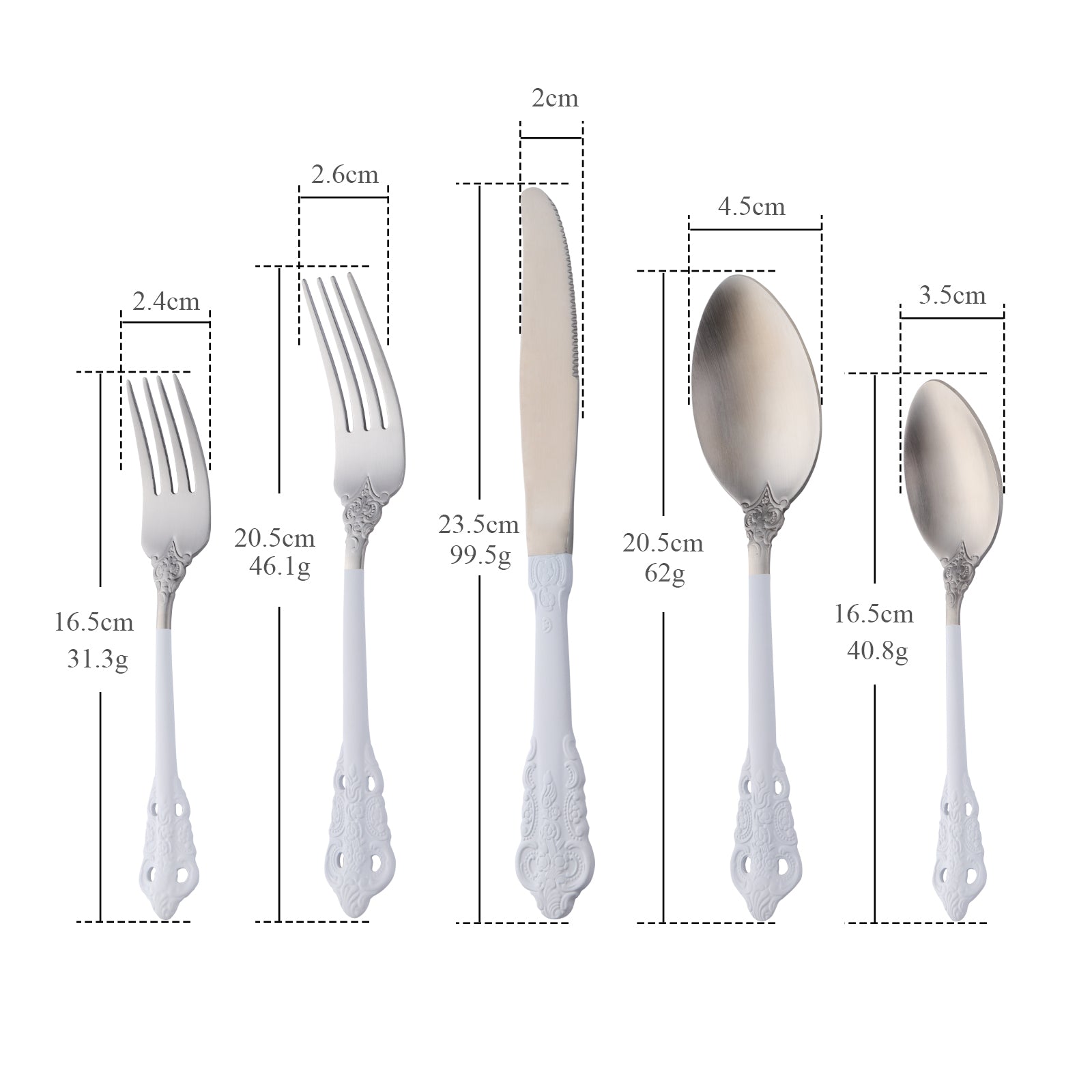 Buyer Star Hot sales Top Seller Dinnerware Sets Noble Classical Palace Stainless Steel Relief Cutlery Sets